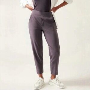 ATHLETA Brooklyn Mid Rise Ankle Travel Comfort Pant Sz 8 ~ NEW!